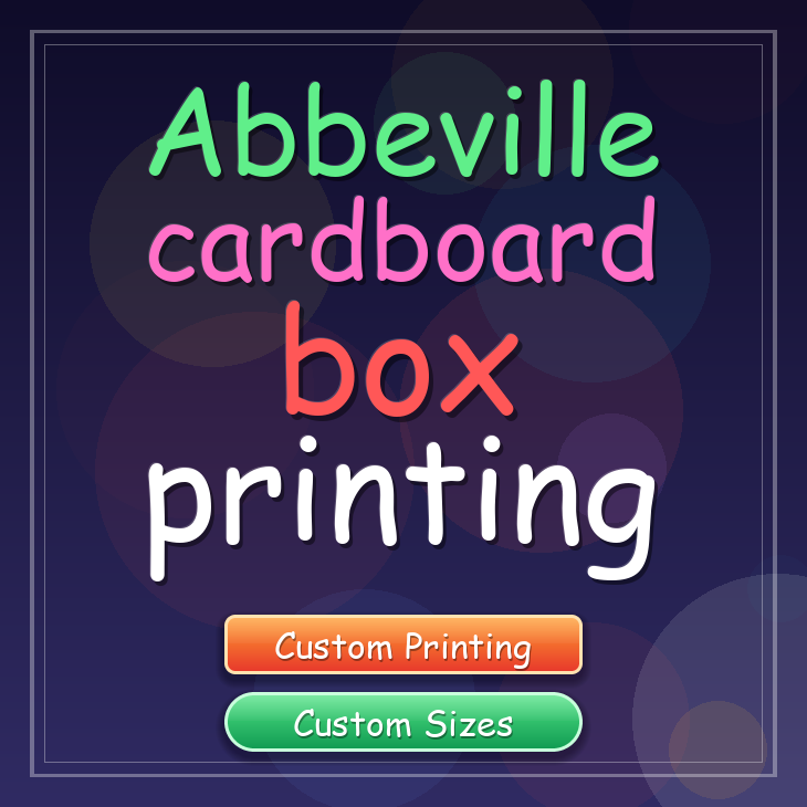 Abbeville cardboard box printing
