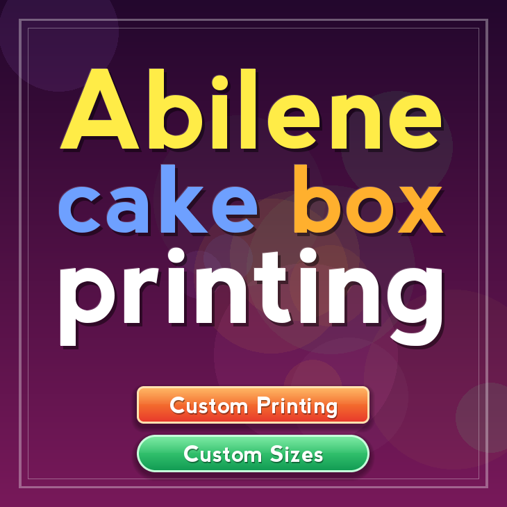 Abilene cake box printing
