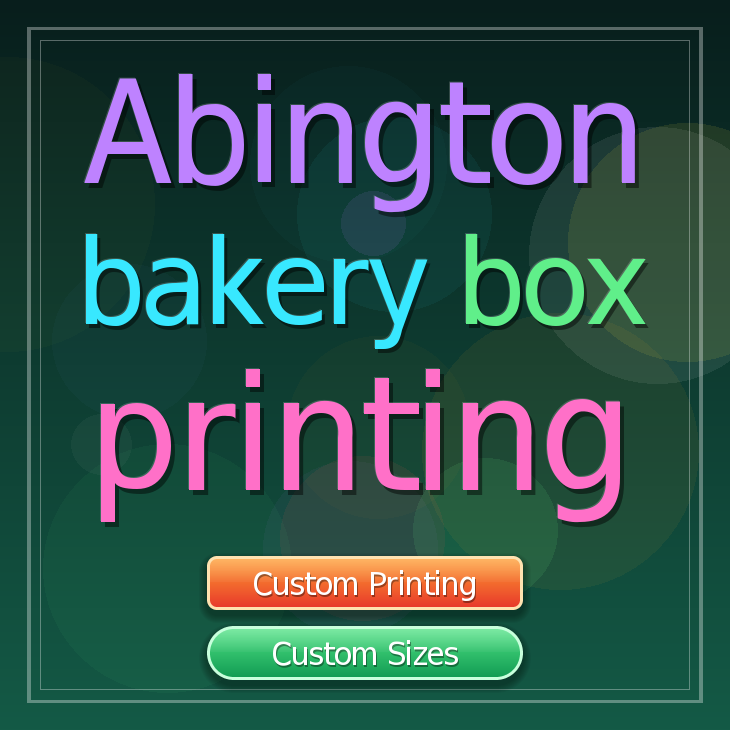 Abington bakery box printing