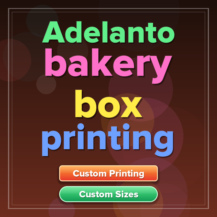 Adelanto bakery box printing