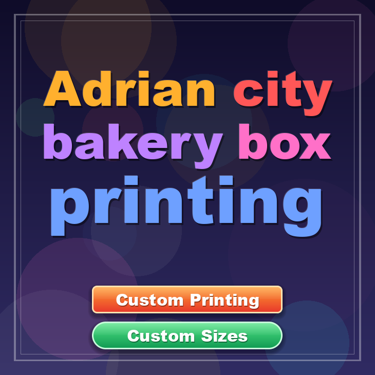 Adrian City bakery box printing