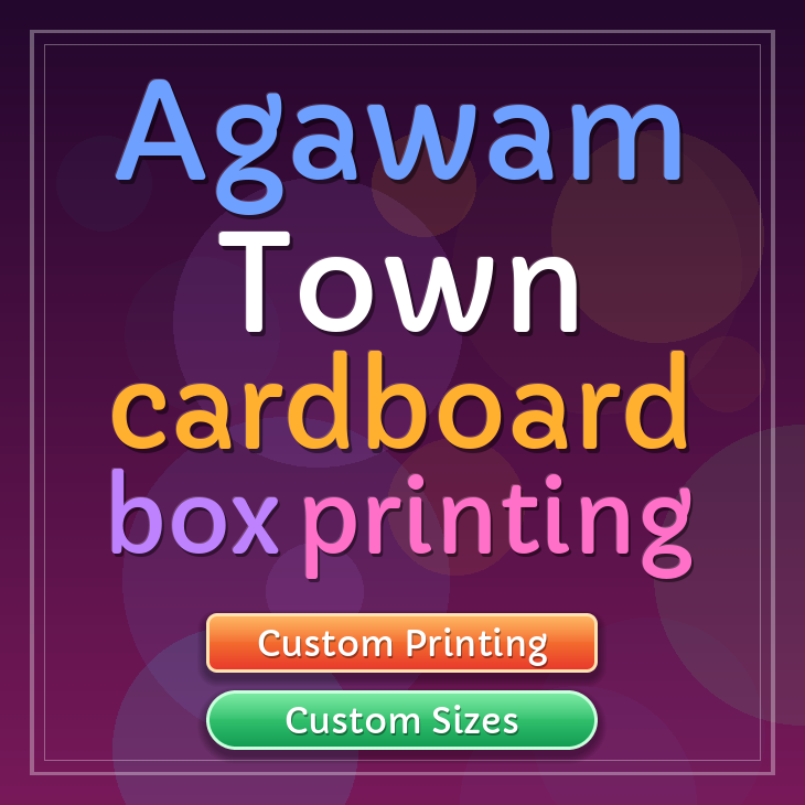 Agawam Town cardboard box printing