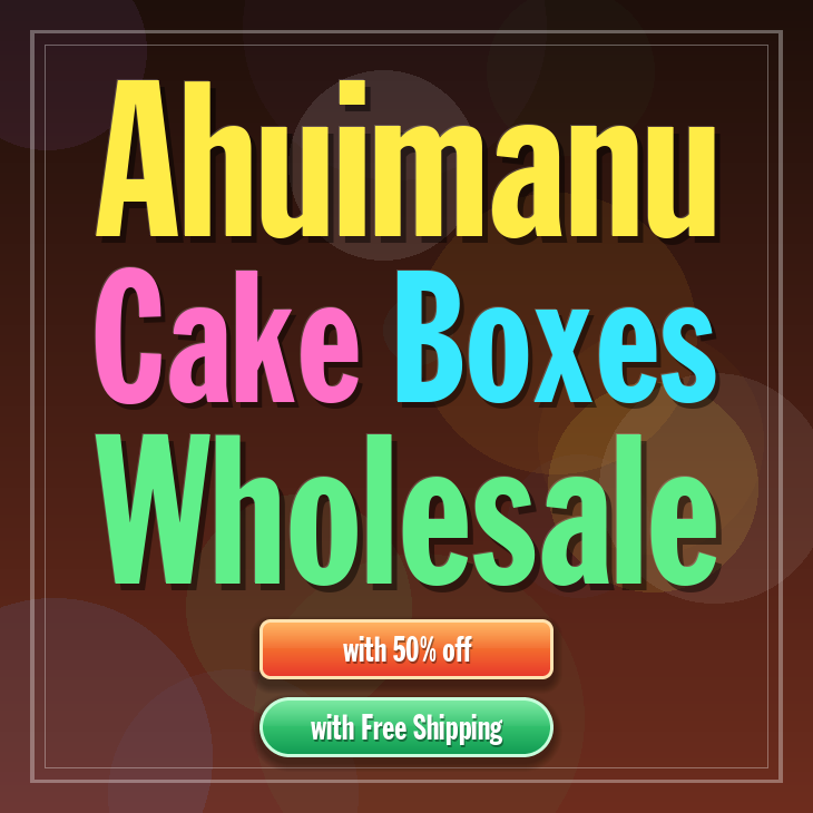 Ahuimanu cake boxes