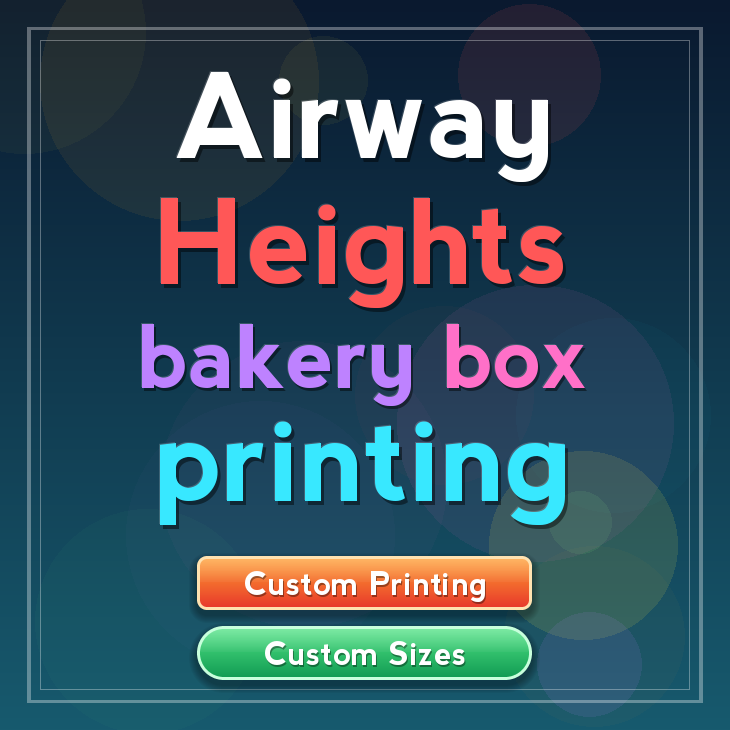 Airway Heights bakery box printing
