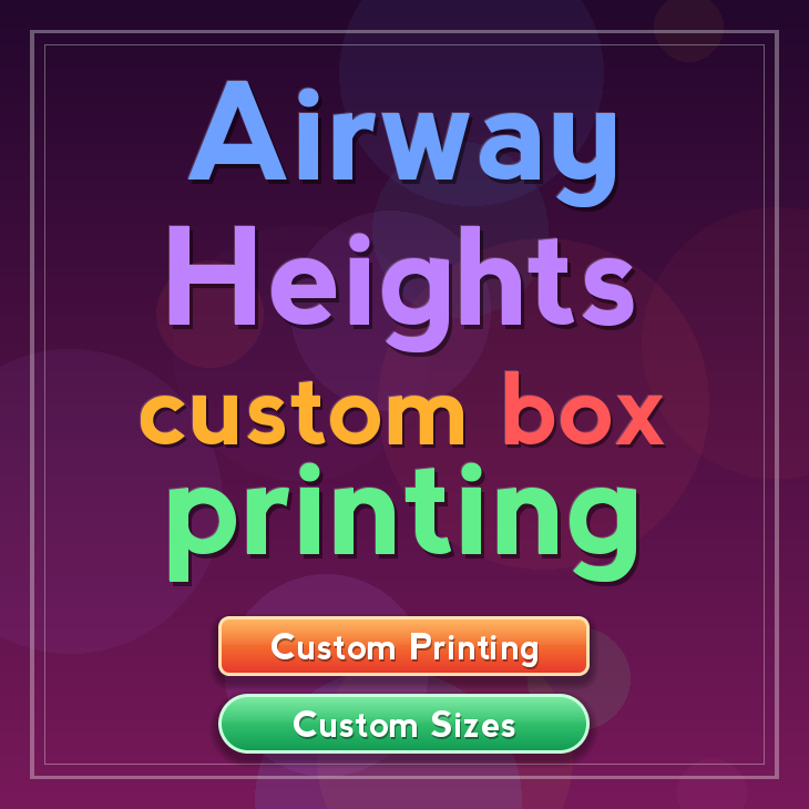 Airway Heights custom box printing