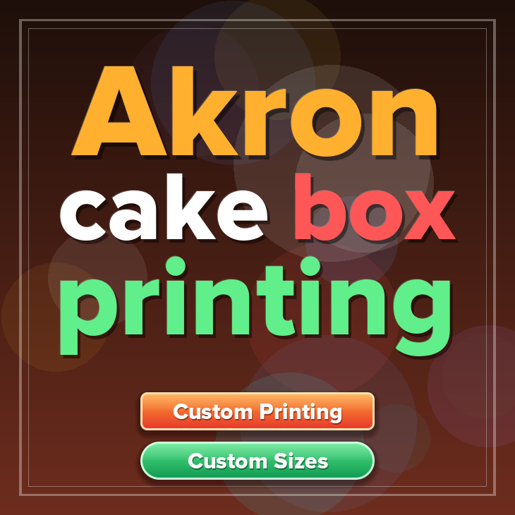 Akron cake box printing