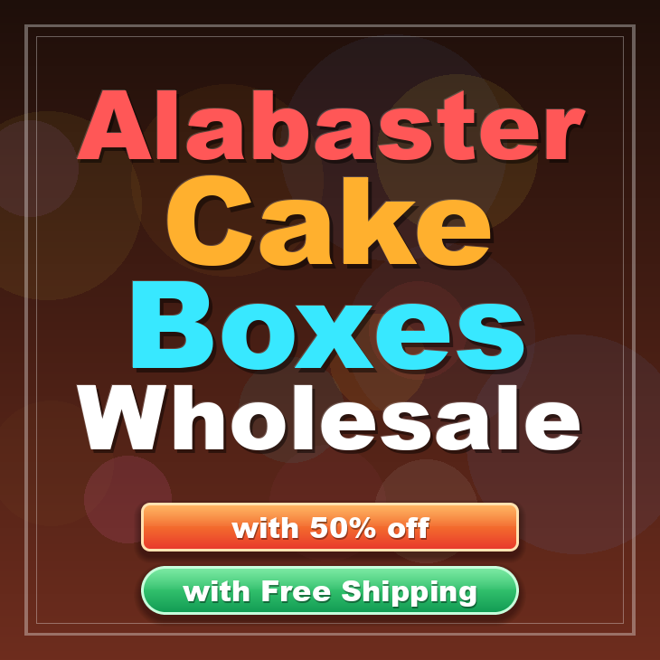 Alabaster cake boxes