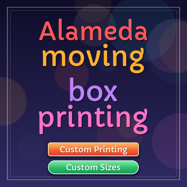 Alameda moving box printing