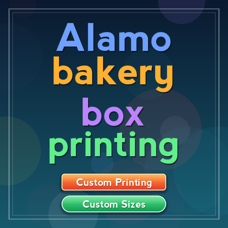 Alamo bakery box printing