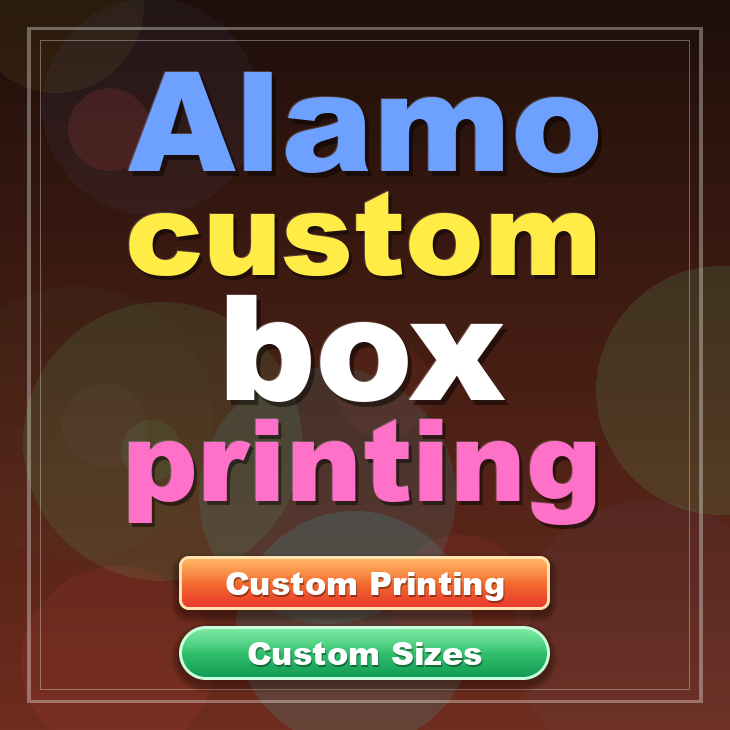 Alamo custom box printing