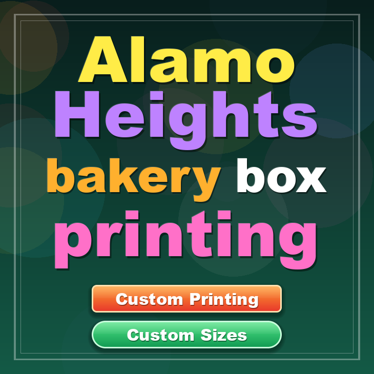 Alamo Heights bakery box printing
