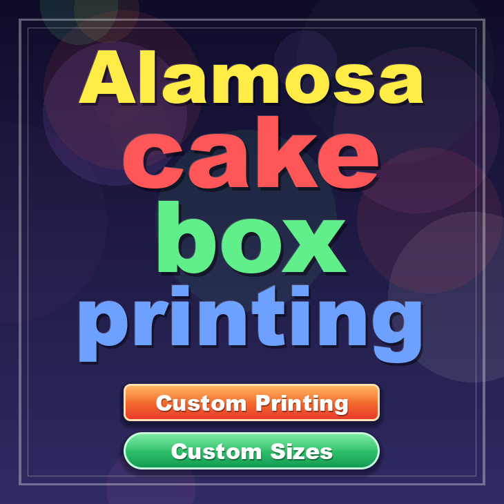 Alamosa cake box printing