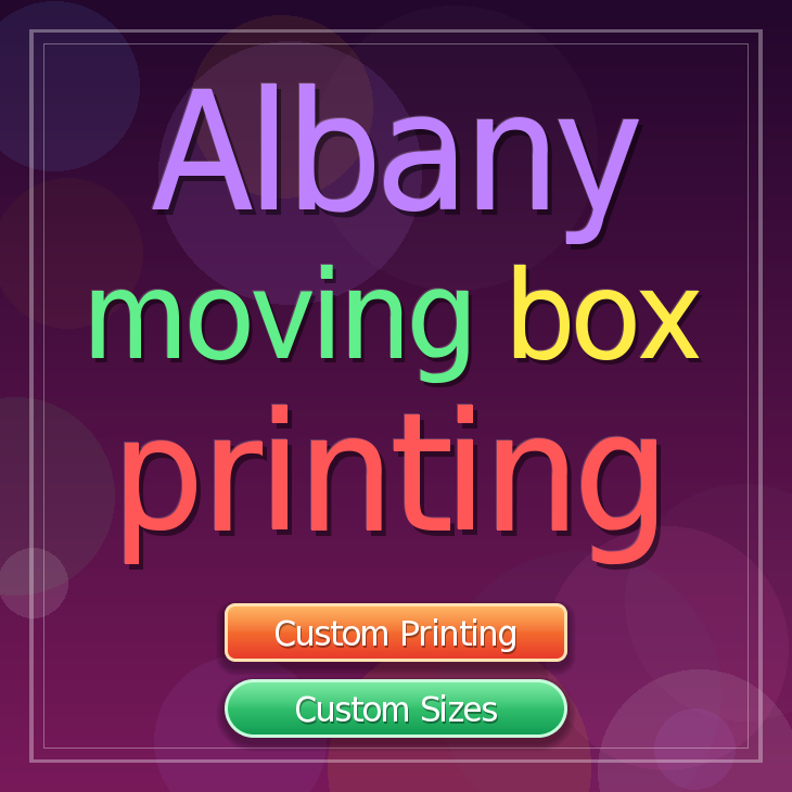 Albany moving box printing