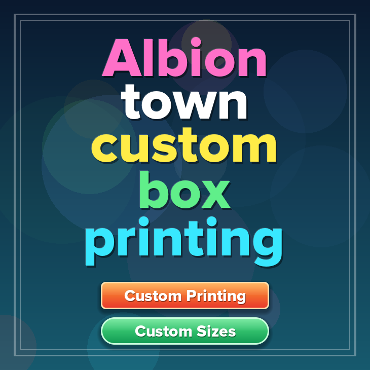 Albion town custom box printing