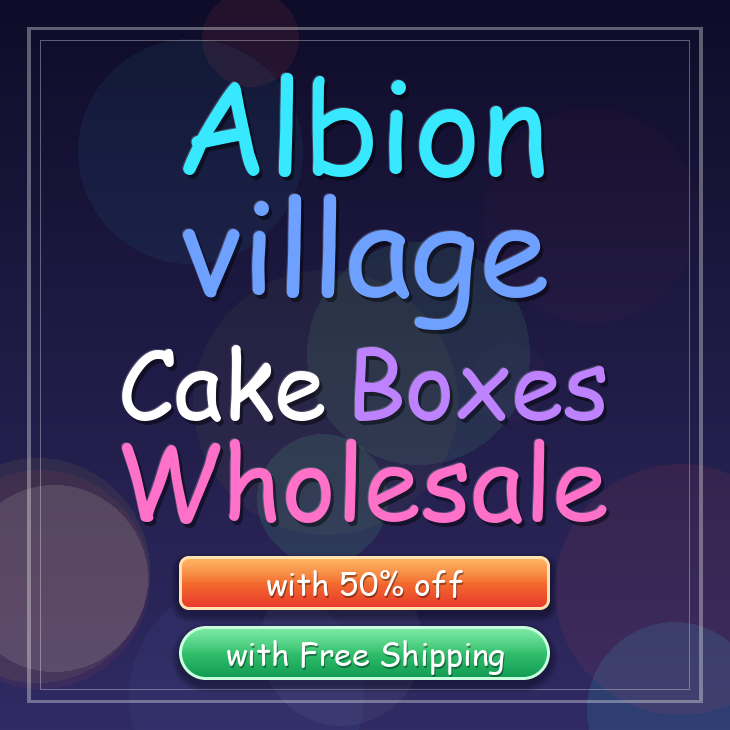 Albion village cake boxes