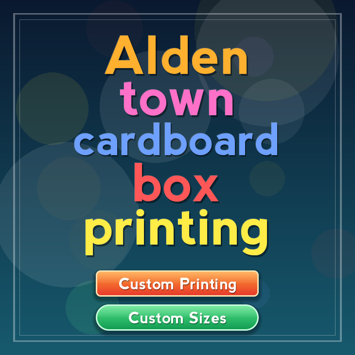 Alden town cardboard box printing