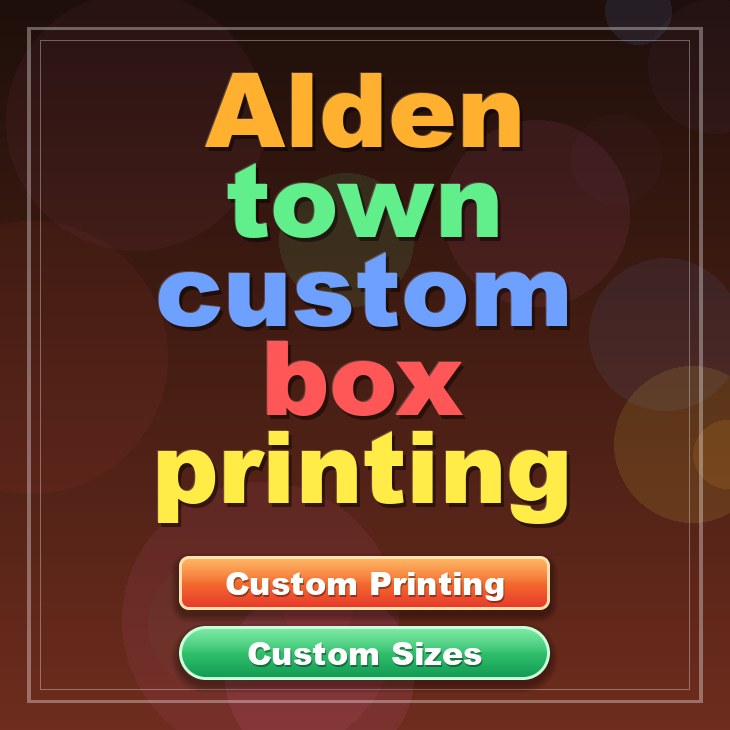 Alden town custom box printing