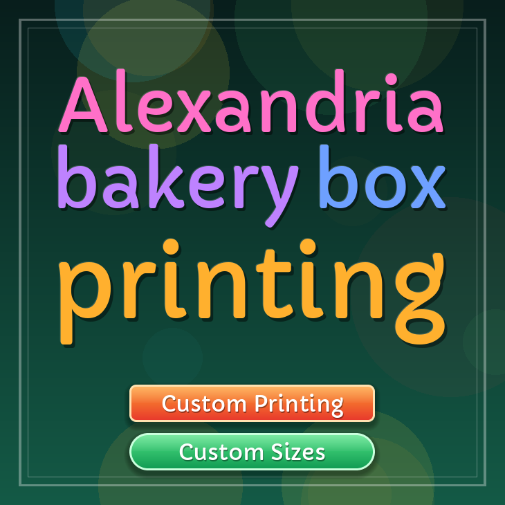 Alexandria bakery box printing
