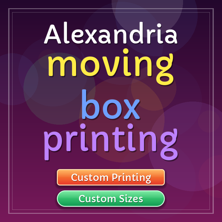 Alexandria moving box printing