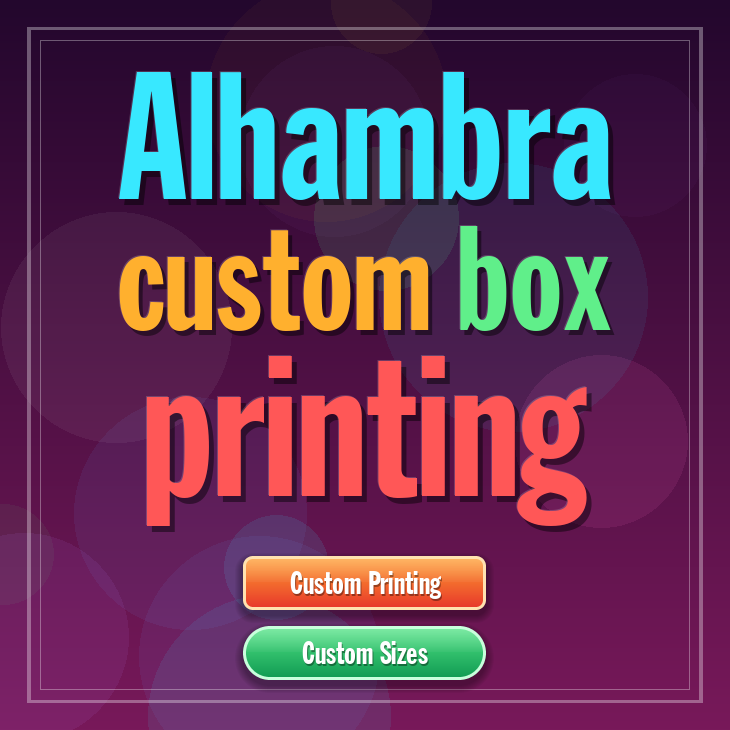Alhambra custom box printing