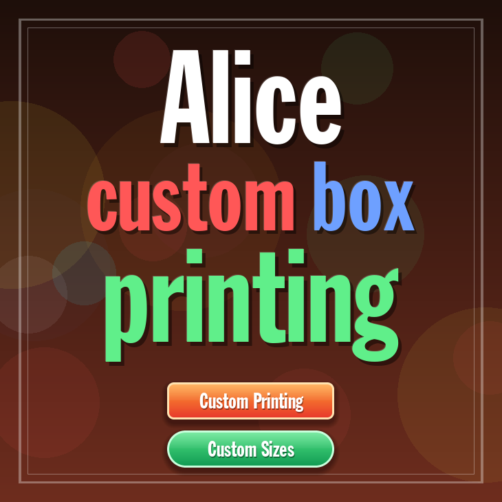 Alice custom box printing
