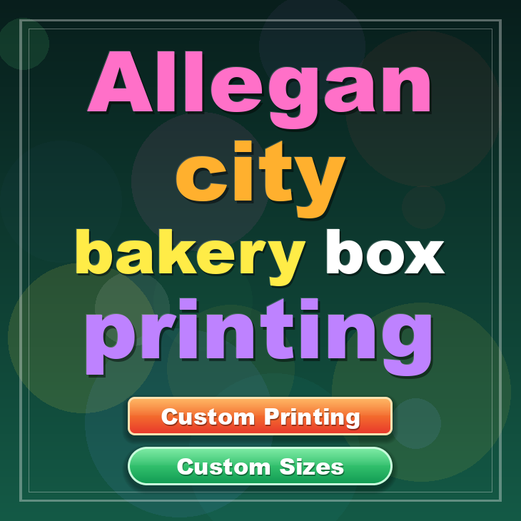Allegan City bakery box printing