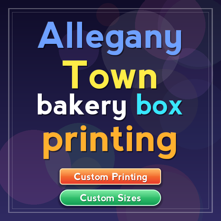 Allegany Town bakery box printing