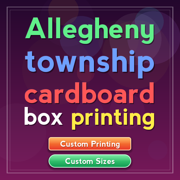 Allegheny township cardboard box printing