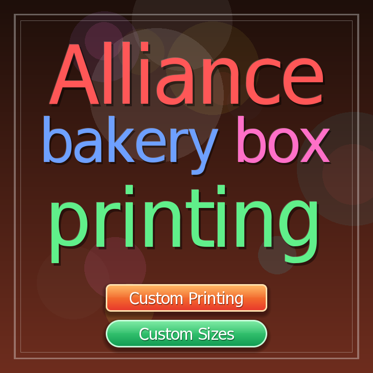 Alliance bakery box printing
