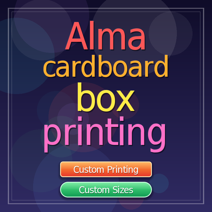 Alma cardboard box printing