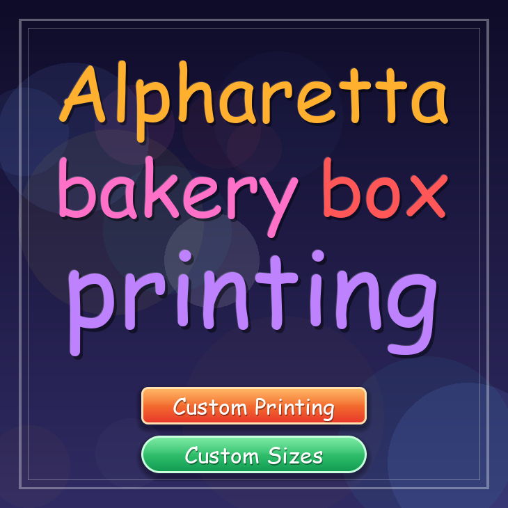 Alpharetta bakery box printing