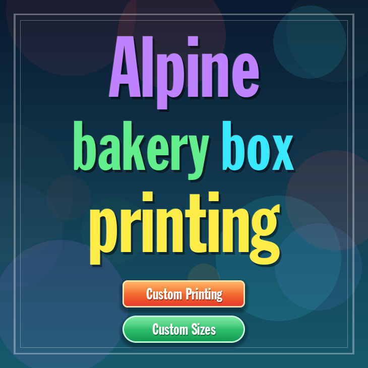 Alpine bakery box printing