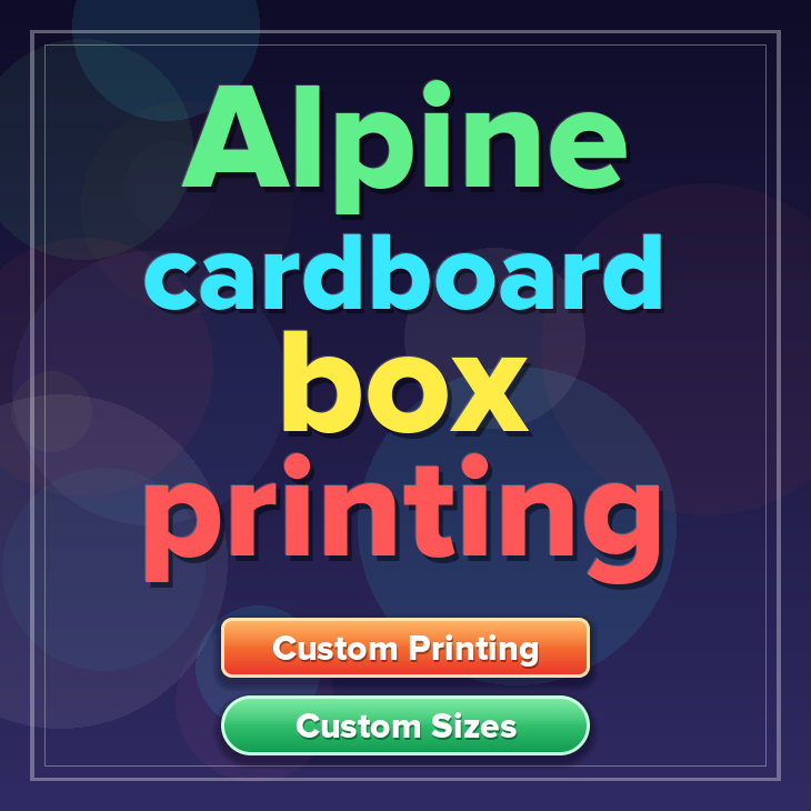 Alpine cardboard box printing