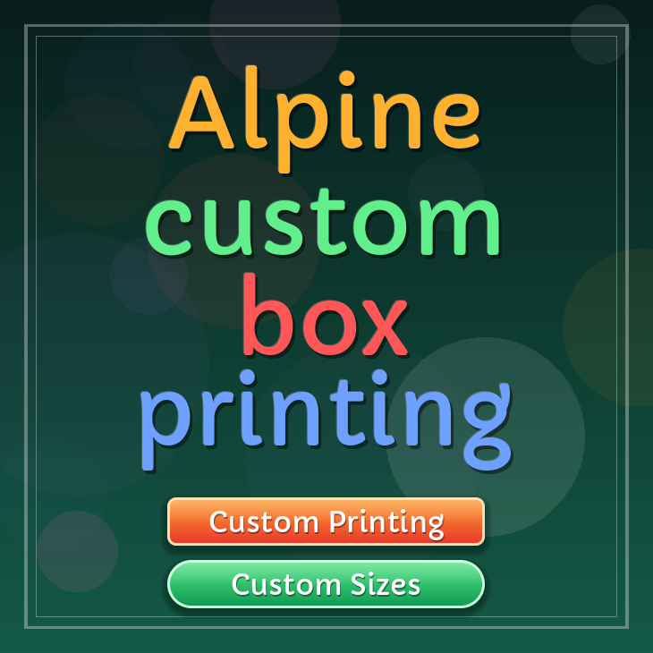 Alpine custom box printing