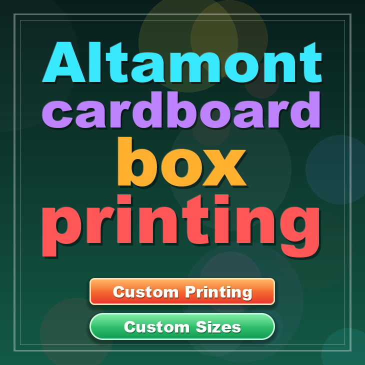 Altamont cardboard box printing