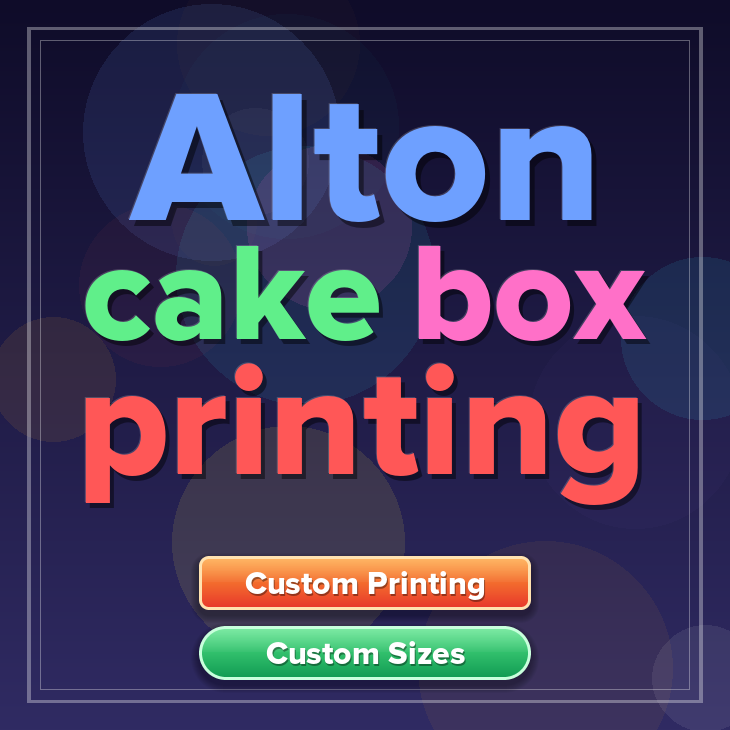 Alton cake box printing