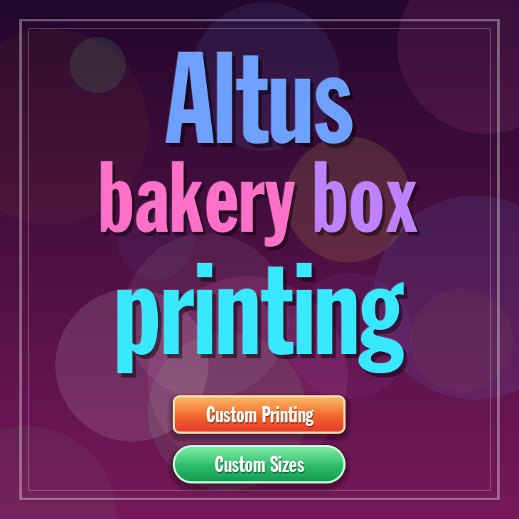Altus bakery box printing