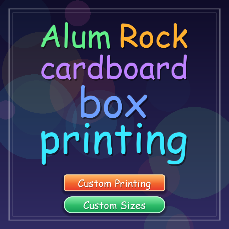 Alum Rock cardboard box printing