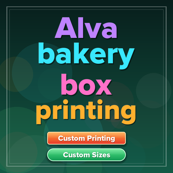Alva bakery box printing