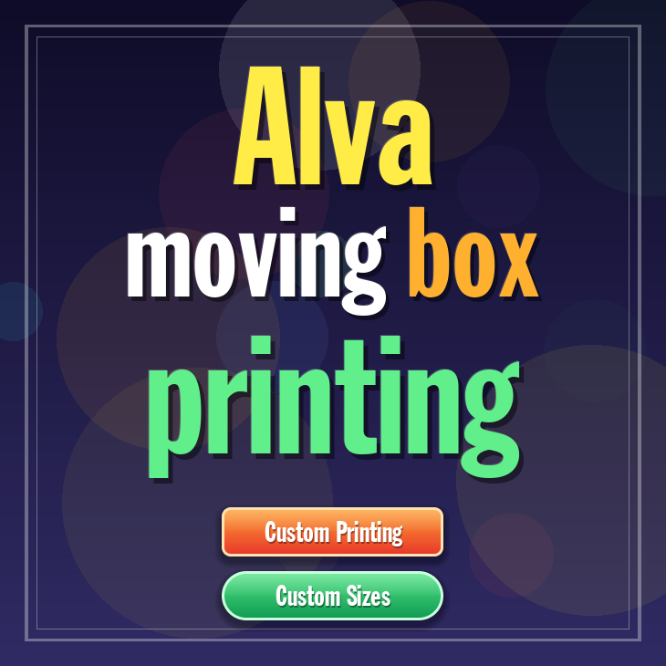 Alva moving box printing