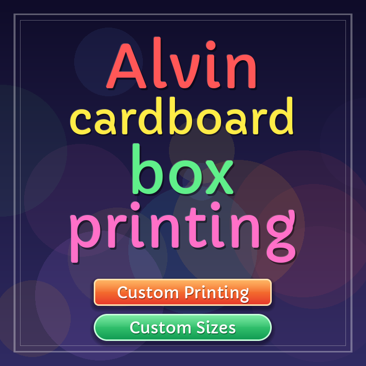 Alvin cardboard box printing