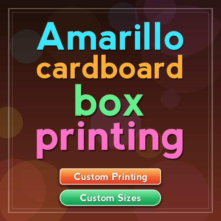 Amarillo cardboard box printing