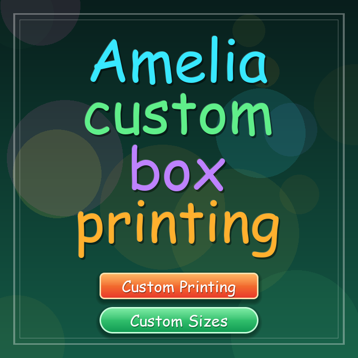 Amelia custom box printing