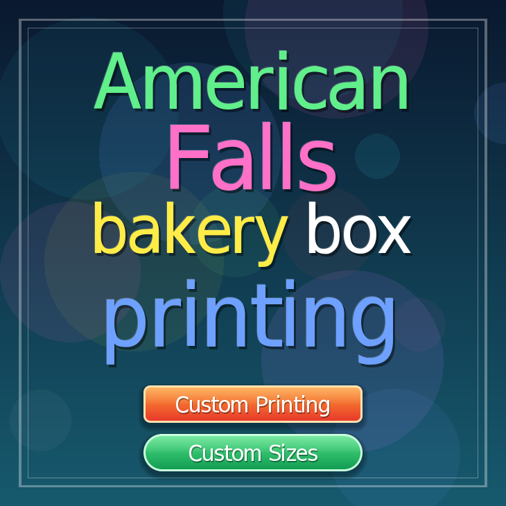 American Falls bakery box printing