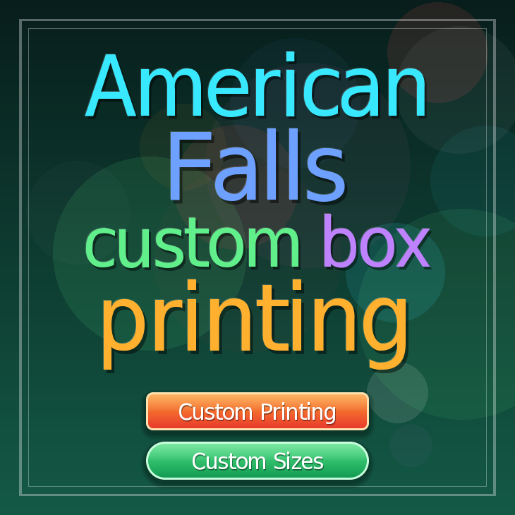 American Falls custom box printing
