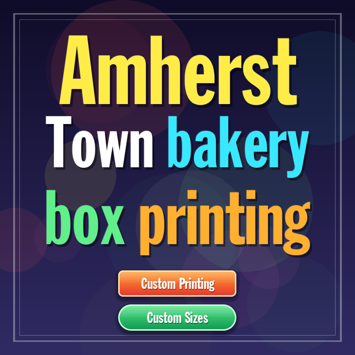 Amherst Town bakery box printing