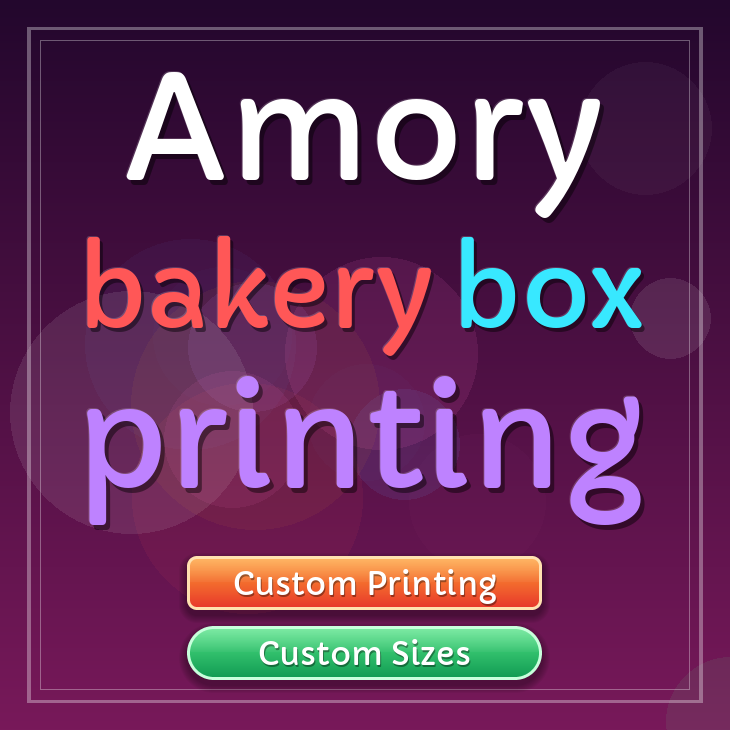 Amory bakery box printing