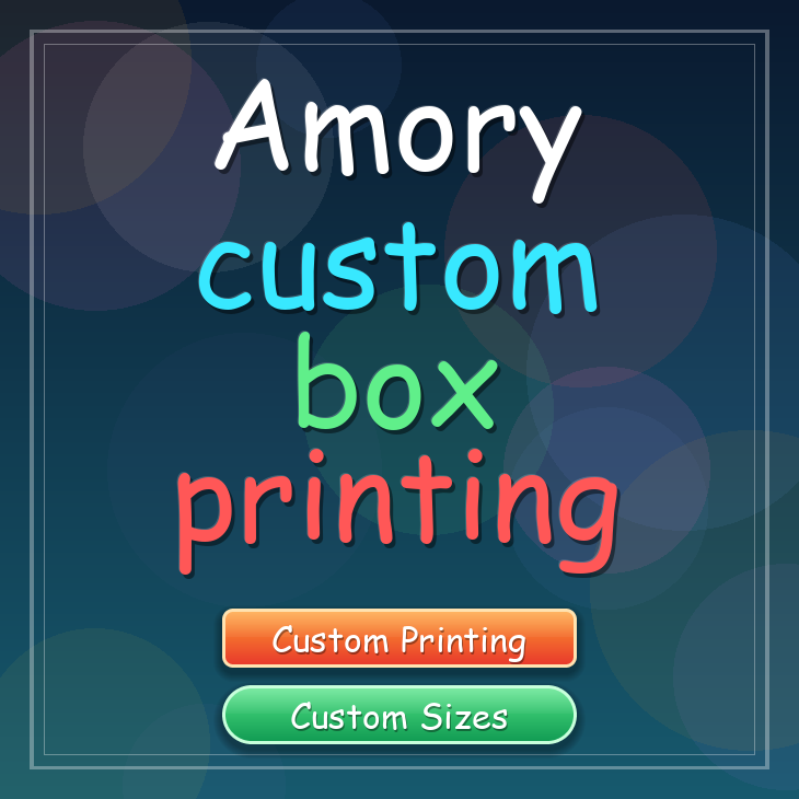Amory custom box printing