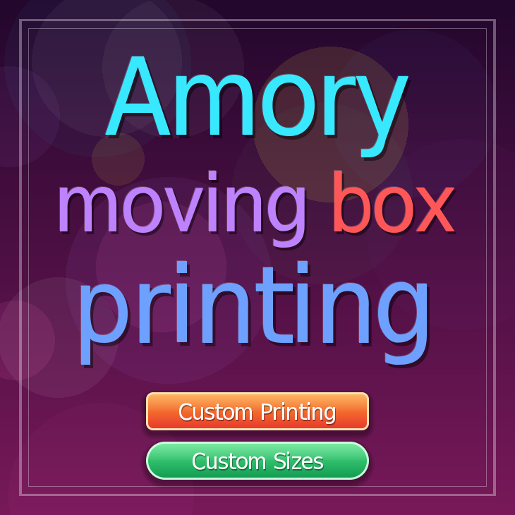 Amory moving box printing