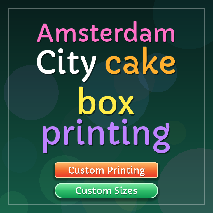 Amsterdam City cake box printing